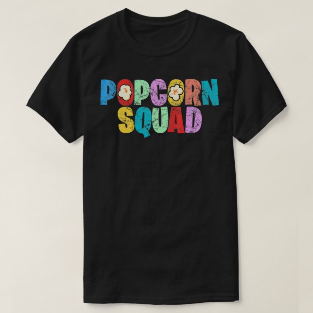 Popcorn Squad, Funny Movie Theatre For Women icon  T-Shirt (Design Front)