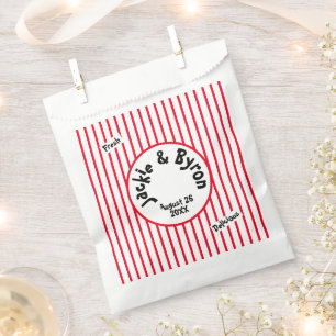 Popcorn Theme Personalised Favour Bags