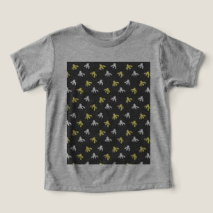 Popcorn Toddler's T-Shirt (Grey & Butter Yellow)