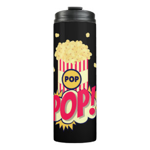 Popcorn Vintage Retro Funny Thermal Tumbler