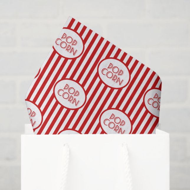 Popcorn word art party fun tissue tissue paper (Gift Bag)