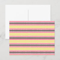 Popcorn Yellow Bubblegum Pink Coffee Brown Stripes