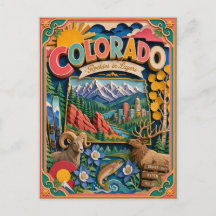 PopCut States Colorado Colourful 3D Paper Art