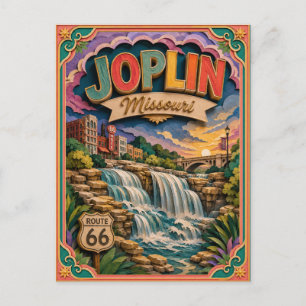 PopCut States Joplin Missouri Paper Art Postcard