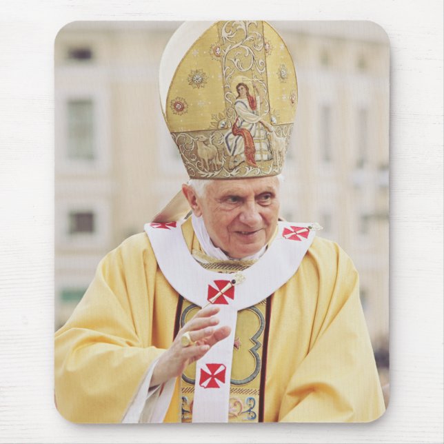Pope Benedict XVI T-Shirt Mouse Pad (Front)