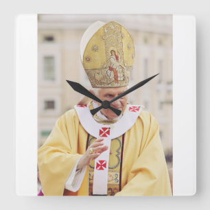 Pope Benedict XVI T-Shirt Square Wall Clock