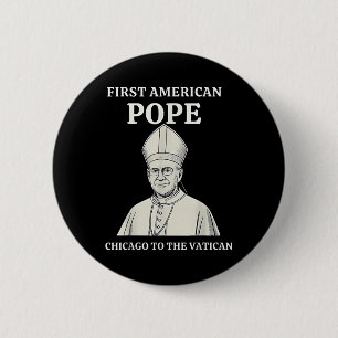 Pope Bobby Chicago – Funny Da Pope Catholic Humour 6 Cm Round Badge