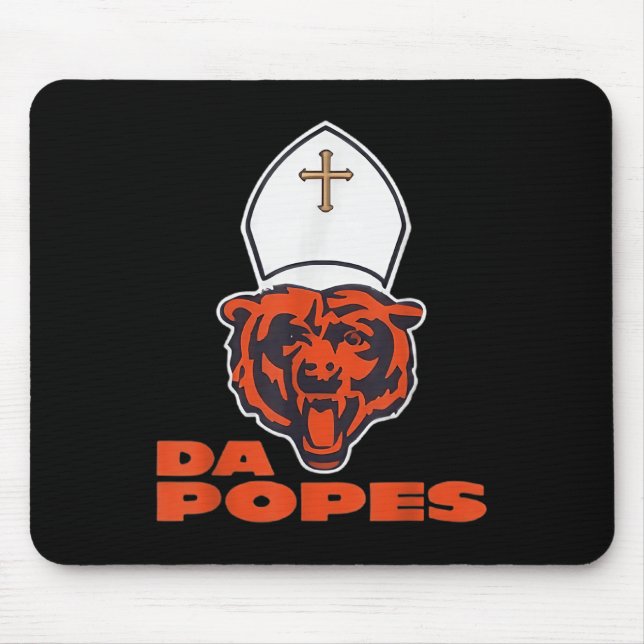Pope Bobby Chicago – Funny Da Pope Catholic Humour Mouse Pad (Front)