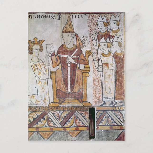 Pope Clement IV Investing Charles of Anjou Postcard (Front)