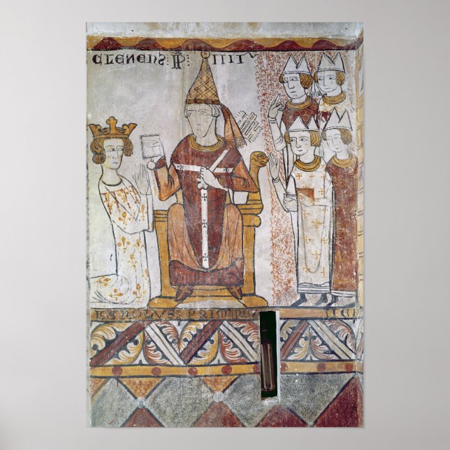 Pope Clement IV Investing Charles of Anjou Poster (Front)