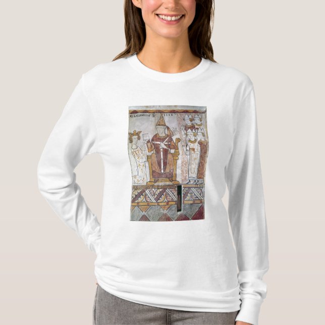 Pope Clement IV Investing Charles of Anjou T-Shirt (Front)