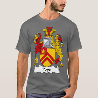 Pope Coat of Arms Family Crest  T-Shirt