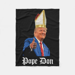 Pope Don - Donald Trump New Catholic Pope Fleece Blanket