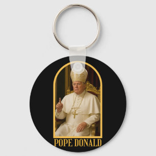 Pope Donald Trump Pope Trump Political Satire Funn Key Ring