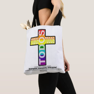 Pope Francis quote. Inclusive church for LGBTQIA Tote Bag