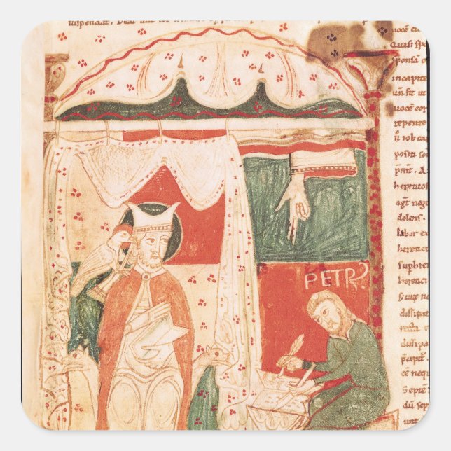 Pope Gregory I the Great Square Sticker (Front)