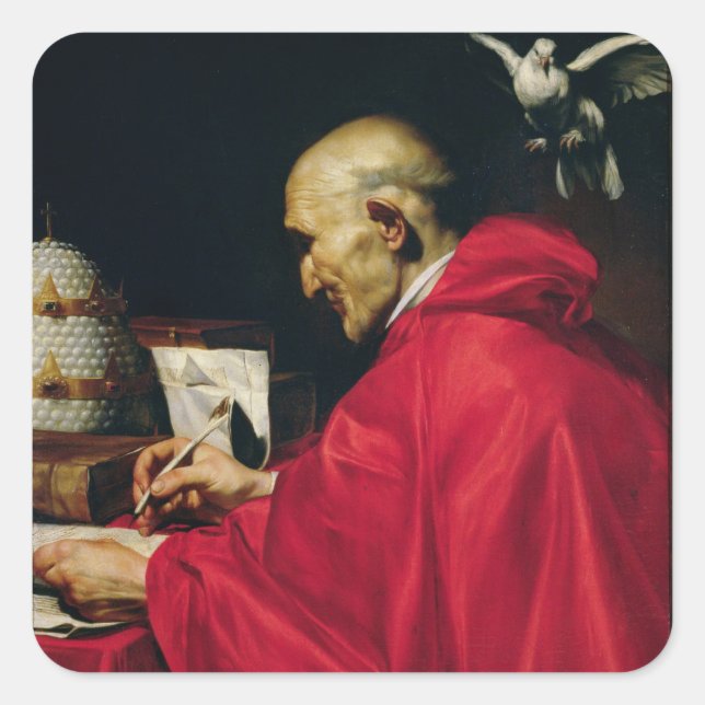 Pope Gregory the Great Square Sticker (Front)