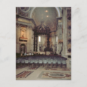 Pope in the gallery postcard