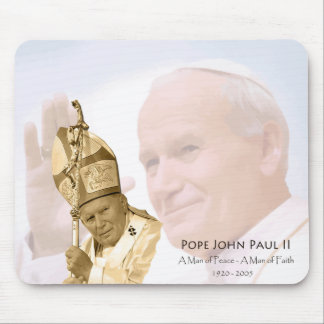 Pope John Paul II Collage Mousepad