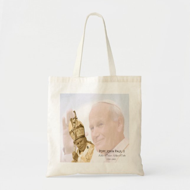 Pope John Paul II Collage Tote Bag (Front)