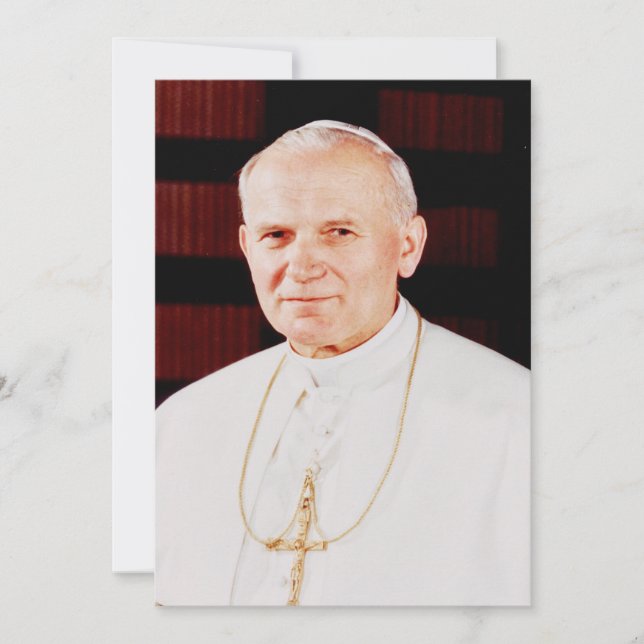 Pope John Paul II Holiday Card (Front)