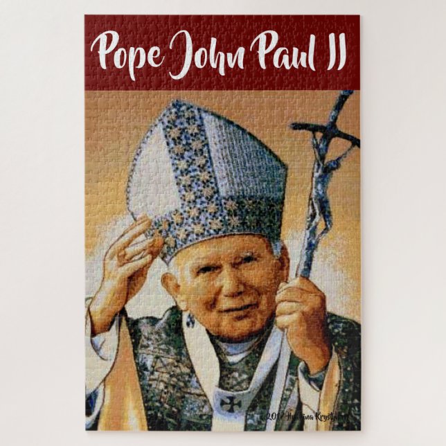 Pope John Paul II JIGSAW PUZZLE...THE POLISH POPE Jigsaw Puzzle (Vertical)