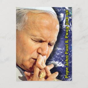 Pope John Paul II Prayer Beatification Card