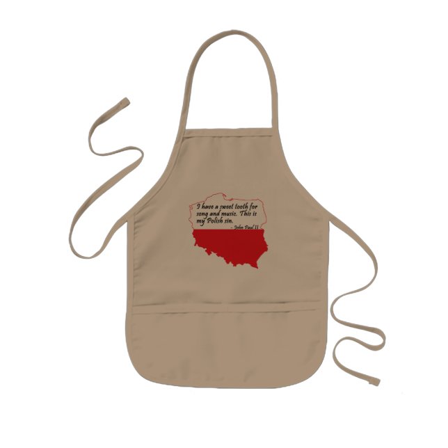 Pope John Paul II Quote Kids Apron (Front)
