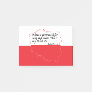 Pope John Paul II Quote Post-it Notes