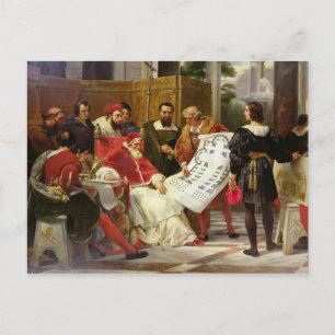 Pope Julius II ordering Bramante Postcard