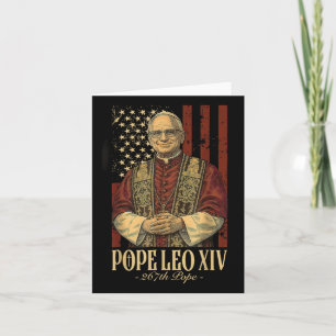 Pope Leo And America Us Pope Leo Xiv  Card