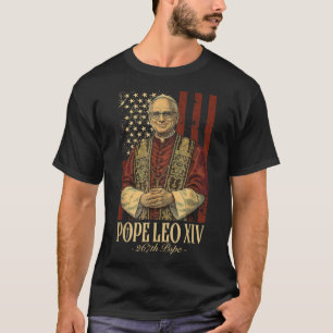 Pope Leo And America Us Pope Leo Xiv T-Shirt