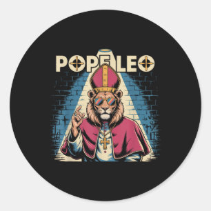 Pope Leo Cardinal Robert Prevost Pope Leo Xiv 2025 Classic Round Sticker