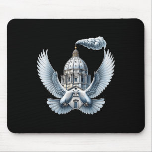 Pope Leo Doves Pope Leo Mouse Pad
