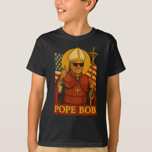 Pope Leo Pope Bob First American Pope Vintage Papa T-Shirt