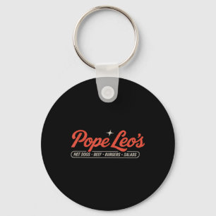 Pope Leo’s Hot Dogs Beef Burgers Salads Key Ring