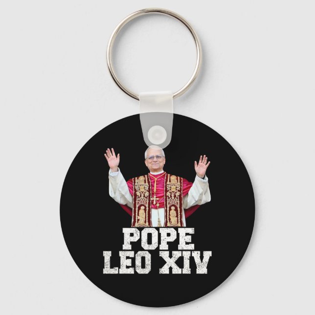 Pope Leo Xiv 1  Key Ring (Front)