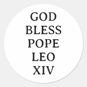 Pope Leo Xiv 3  Classic Round Sticker