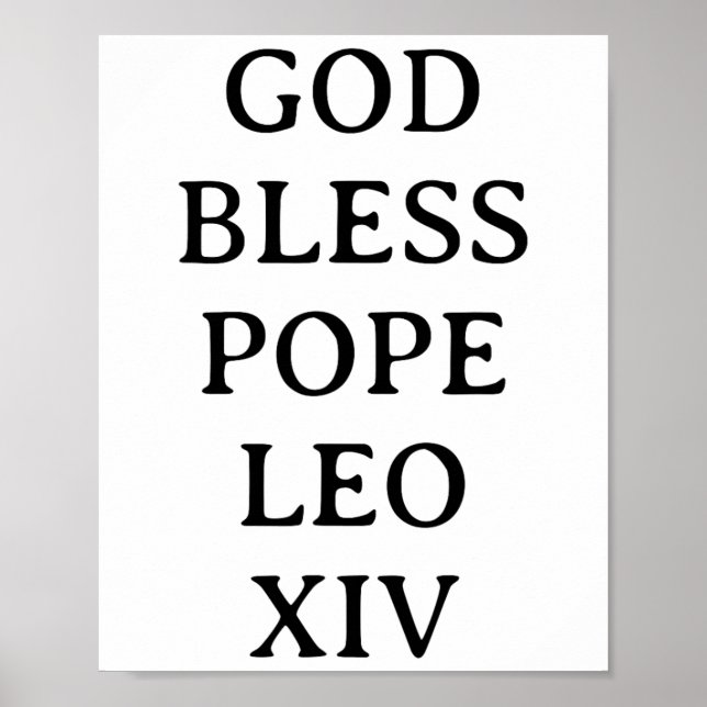 Pope Leo Xiv 3  Poster (Front)