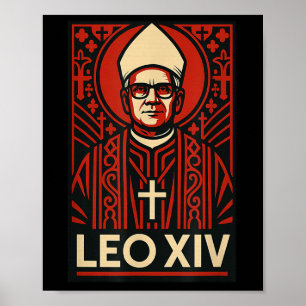 Pope Leo Xiv - Bold Graphic Design Christian Catho Poster