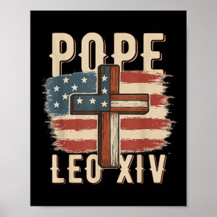 Pope Leo Xiv Catholic Church Christian Faith Pope Poster