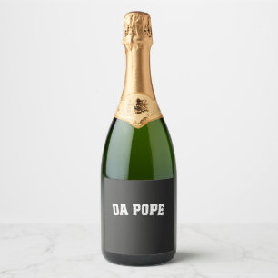 Pope Leo XIV Christian Church Da Pope Da Sparkling Wine Label