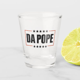 Pope Leo XIV Christian Church Da Pope Shot Glass