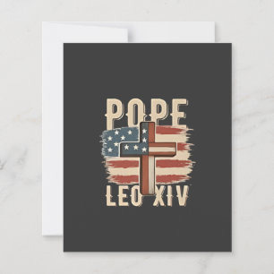 Pope Leo XIV Christian Church Da Pope USA Flag