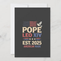 Pope Leo XIV est. 2025 4th of July USA Flag