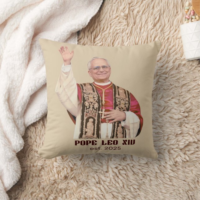Pope Leo XIV Est 2025 Commemorative Cushion (Blanket)