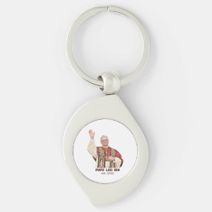 Pope Leo XIV Est 2025 Commemorative Key Ring