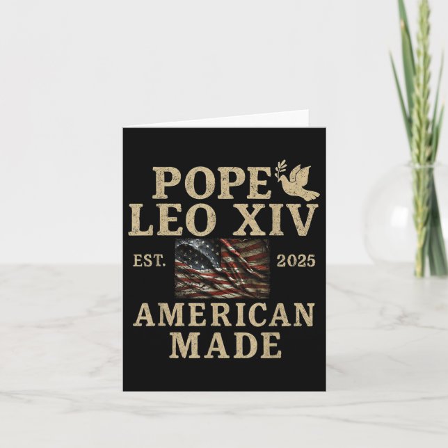 Pope Leo Xiv Funny Make Vatican Great Again Americ Card (Front)