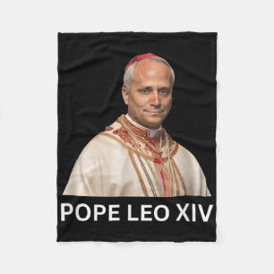 Pope Leo Xiv , God Bless Pope Leo Xiv Tee  Fleece Blanket