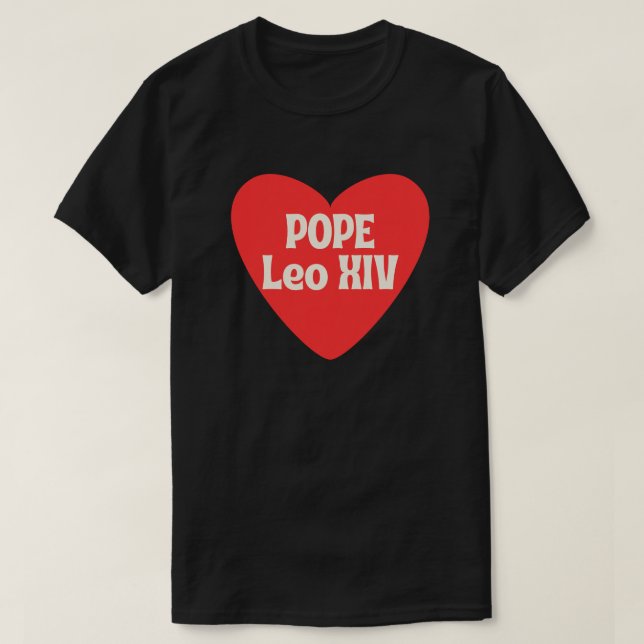 Pope Leo XIV, Historic First American Pope T-Shirt (Design Front)